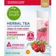 thumbnail image 3 of Simple Truth Cherry Strawberry Herbal Pyramid Tea Bags - 12 ct, 3 of 5