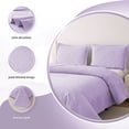 thumbnail image 7 of Beartech Solid Color Quilt Set Twin Size Light Purple Bedspread Coverlet Microfiber Bedding Lightweight Reversible Set,Soft Bedding for All Seasons, 7 of 7