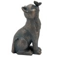 thumbnail image 1 of Sagebrook Home Résine 14"H Chat avec Papillon, Bronze, 1 of 2