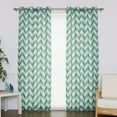 thumbnail image 2 of Best Home Fashion Linen Blend Chevron Curtains, 2 of 2