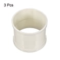 thumbnail image 3 of 110mm PVC Straight Socket Connector Pipe Fitting Coupling Adapter, White 3 Pack, 3 of 5