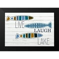 thumbnail image 2 of Kimberly, Allen 14x11 Black Modern Framed Museum Art Print Titled - Live Laugh Lake Fish, 2 of 5