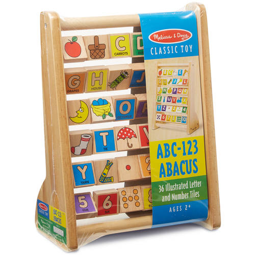 wooden letter abacus