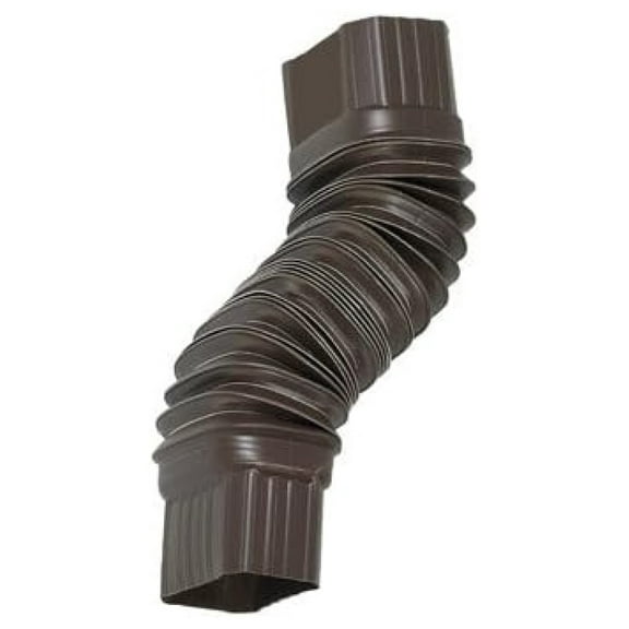 Amerimax Gutter Elbows - 2x3 Inch Brown Plastic - 6 Pack - Downspout & Drainpipe Connector - Flexible, Durable, Weather Resistant
