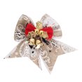 thumbnail image 4 of CSChome Christmas Bow Pendant Colorful Ribbon -Knot Xmas Tree Hanging Ornament Handmade Craft Gift Merry Christmas Pendant with Bells Crisp Sound, 4 of 7