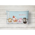 thumbnail image 2 of Carolines Treasures BB2369PW1216 Merry Christmas Carolers Entlebucher Canvas Fabric Decorative Pillow, 12H x16W,, 2 of 3