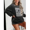 thumbnail image 4 of ALLTB Boho Cow Skull Sweatshirt Women Oversized Casual Cowgirl Western Graphic Tee Country Concert Outfits Pullover Tops, 4 of 6