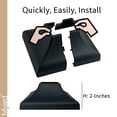 thumbnail image 6 of Interlocking Post Cover Skirt Shoe for 1X1 Inch Post with 3.5X3.5 Inches Base Mounting Plate - Fast Install on Feet of Porch, Stair Handrail, Railing, Fence (1-Pack, White), 6 of 9