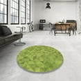 thumbnail image 4 of Ahgly Company Machine Washable Indoor Square Transitional Pistachio Green Area Rugs, 7' Square, 4 of 7