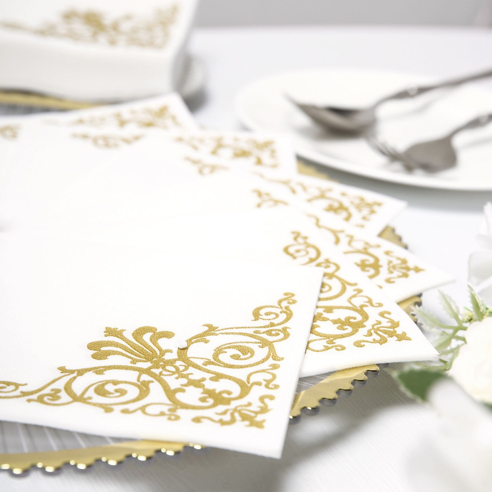 diy gold leaf cocktail napkins – almost makes perfect