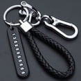 thumbnail image 4 of Qiaoxi Anti-Lost Car Key Chain with Phone Number Plate, Key Ring, Auto Vehicle Key Chain Accessories, Woven Rope Key Chain for Car Remote Control Old Men Kids, 4 of 8