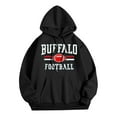 thumbnail image 4 of Men's Buffalo Football Hoodie Comfortable, Warm, and Stylish Pullover Sweatshirt with Front Pocket, 4 of 4