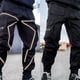 thumbnail image 4 of Pantalones largos para hombre, de color liso, tridimensionales, deportivos, multibolsillos, lavados, rectos, reflectantes, ligeros, cargo, para exteriores, informales, de poliéster., 4 of 7