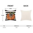 thumbnail image 5 of Fall Pillow Covers 18x18 Inch Set of 2, Linen Autumn Thanksgiving Decorative Throw Pillowcase Fall Watercolor Pumpkin Stripes Outdoor Cushion Cover for Sofa Couch Living Room Bed Decor, 5 of 6