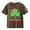 Brown, variant on Clearence Boys Girls Irish Festival Shirt - St. Patrick’s Day Limited Edition Cotton Tee with Embossed Logo, Comfortable Casual Wear for School Spirit Days (10-11Years,Red)
