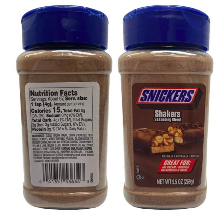 Snickers Shakers Blend! SNICKERS Shakers Seasoning Blend combines the  classic chocolate bar's delicious blend of chocolate, peanut, and…