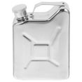 thumbnail image 1 of Shisuyan Stainless Steel Pocket Flask Silver 1Pcs 3.73X2.79X0.86In, 1 of 9