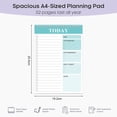 thumbnail image 2 of To Do List Pad - To Do List Notebook for Work with 52 Sheets, Undated Daily Planner Perfect for Daily Tasks and Goal Setting, for Office, Home and School, 2 of 5