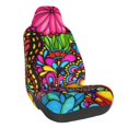 thumbnail image 1 of Wukai Butterfly Garden Full Set Car Seat Covers with Soft Padding Universal Auto Front Seats Protector and Cushion Mat, 1 of 5