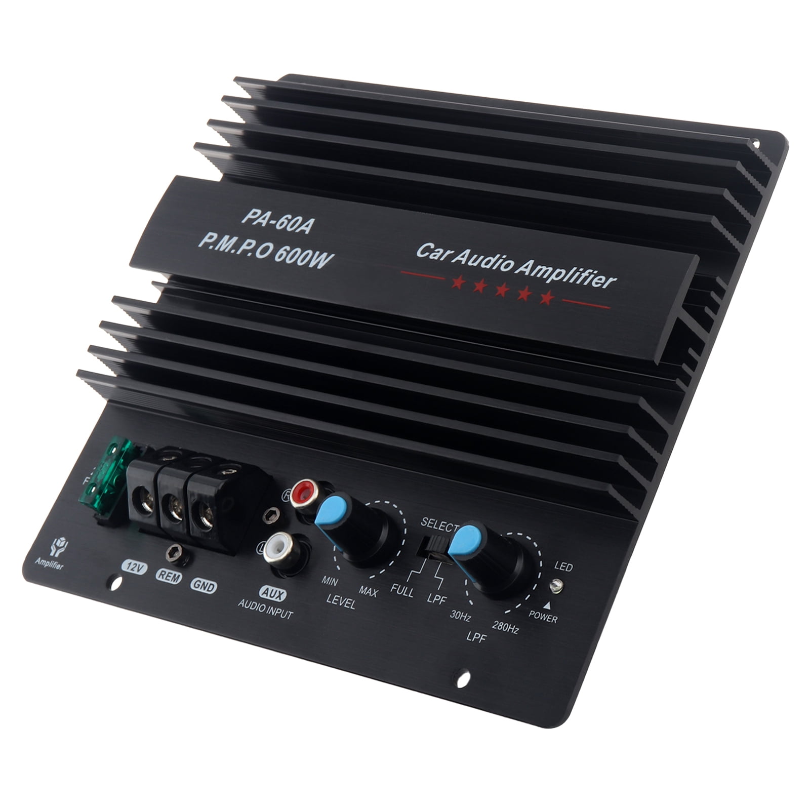 12V 600W Subwoofer Board Bass Module High Power Mono Channel Car Audio Amplifier Board, Powerful Bass Car Audio High Power Amplifier Amp Board