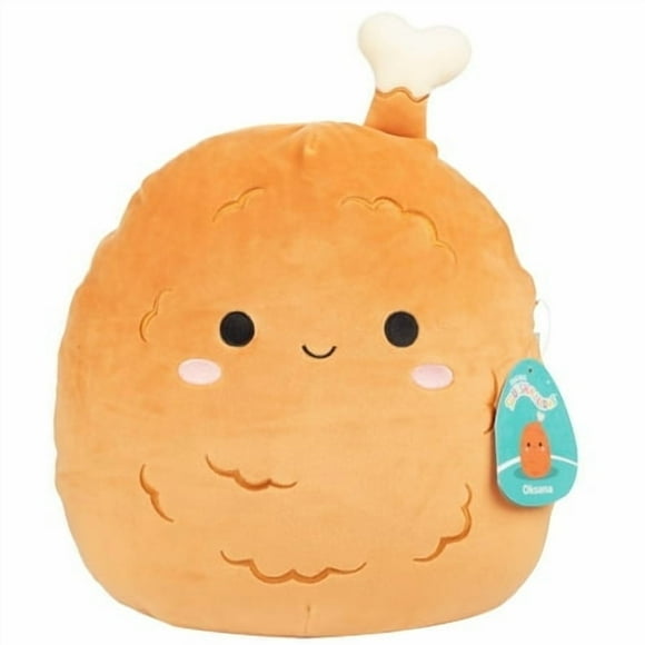 Squishmallows Original 12-Inch Oksana The Fried Chicken - Official Jazwares Plush - Collectible Soft & Squishy Food Stuffed Animal Toy - Add to Your Squad - Gift for Kids, Girls & Boys