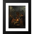thumbnail image 2 of Petrus van Schendel 19x24 Black Modern Framed Museum Art Print Titled - A Moonlit&nbsp;Vegetable Market (1855), 2 of 5