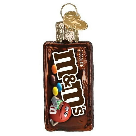 Old World Christmas Mini M&M's Bag Glass Blown Ornament for Christmas Tree