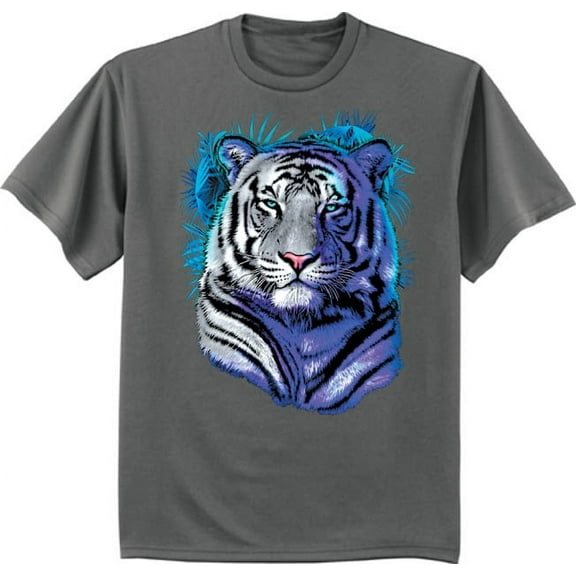White Bengal Tiger Shirt Mens Graphic Tee