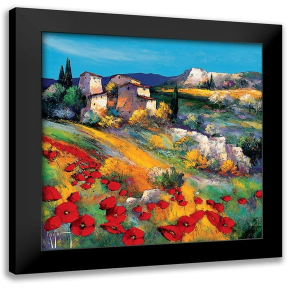 Keiflin, Roger 12x12 Black Modern Framed Museum Art Print Titled - Lumiere du soir