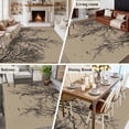 thumbnail image 5 of Brown Black Branches Area Rugs 5'x8', Washable Small Throw Rugs for Classroom Bedroom, Botanical Dead Tree Birds Indoor Outdoor Rug Non-Slip Low Pile Carpet Runner Reversible Floor Mats, 5 of 8