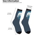 thumbnail image 3 of Colorful and Mid-Calf Socks for Men and Women, 1 Pair Walking Polar Bear, 3 of 8