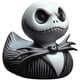 thumbnail image 1 of Pato de personaje de película de terror clásico, patos de película de terror de Halloween en 3D, figuras de terror hechas a mano, pato de Halloween, para adornos de escritorio para el hogar y el coche, 1 of 4