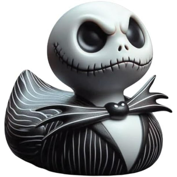 Pato de personaje de película de terror clásico, patos de película de terror de Halloween en 3D, figuras de terror hechas a mano, pato de Halloween, para adornos de escritorio para el hogar y el coche