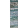 thumbnail image 2 of Addison Rugs Chantille Indoor/Outdoor Transitional Waves Teal Machine Washable Runner Rug, 2'3" x 7'6", 2 of 8