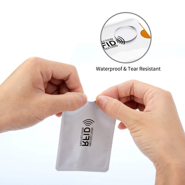 RFID Blocking Sleeve - 6 Pack - For Credit Cards and Banking Cards - Walmart Business Supplies RFID Blocking Sleeve - 6 Pack - For Credit Cards and Banking Cards - Walmart Business Supplies