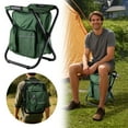 thumbnail image 2 of Puwuzcl Green Multifunctional 3-in-1 Folding Backpack Chair with Cooler, Portable Lightweight for Hiking, Camping, Outdoor/Indoor Activities, 2 of 5