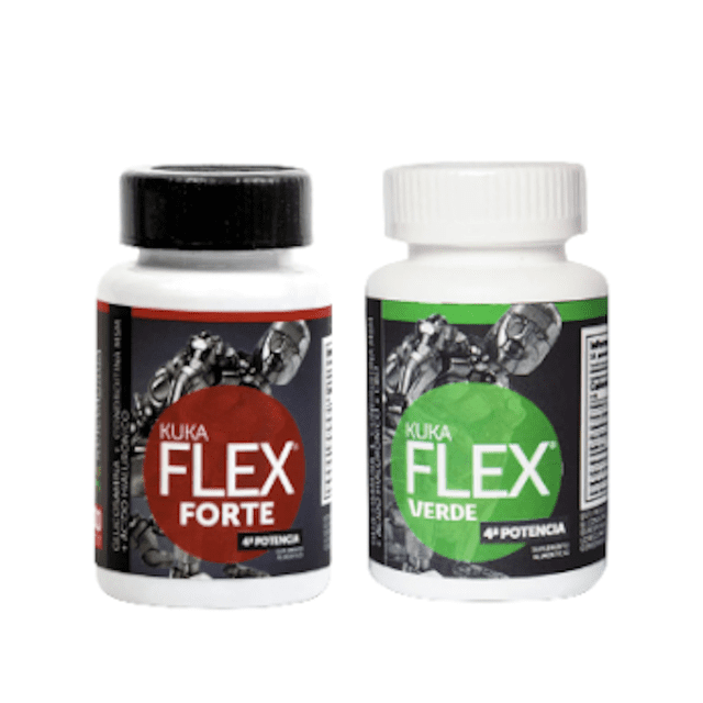 Kuka Flex Paquete de Verde y Rojo 30 caps c/u verde 1 KUKAFLEX Suplemento Alimenticio