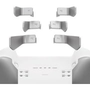 eXtremeRate Metalic Silver Replacement 6 in 1 Back Swift Paddles for Xbox Elite 1/2 Controller