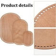 thumbnail image 4 of Oval Wooden Basket Base 3 Sizes Coffee Blank Crochet Basket Base Crochet Bag Bottom Crochet Bottom Accessory for DIY Basket Craft Knitting for Knitters Crocheters and Beginners, 4 of 8