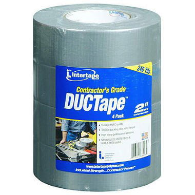 Grade A Duct Tape 60 yards Length x 2" Width Pack of 4 