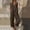 Brown, variant on Kilaqueen Cotton Linen Jumpsuits for Women Dressy Summer Cap Sleeve Wide Leg Boho Rompers Casual Loose Button Down Overalls with Pockets