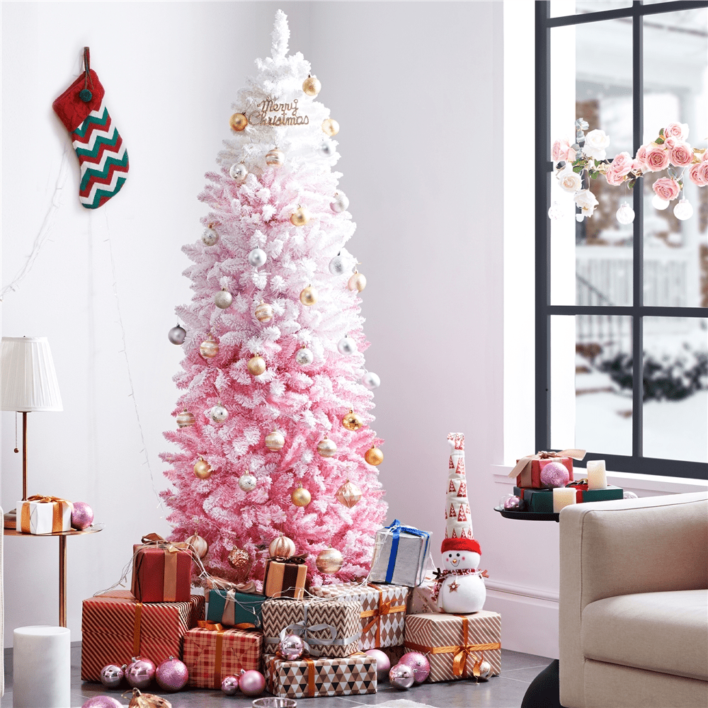 Free Shipping! Renwick 6 Ft Pink Gradient Artificial