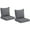 Grey, variant on Outsunny Outdoor Chair Cushions with Backrest for Garden Furniture, Blue