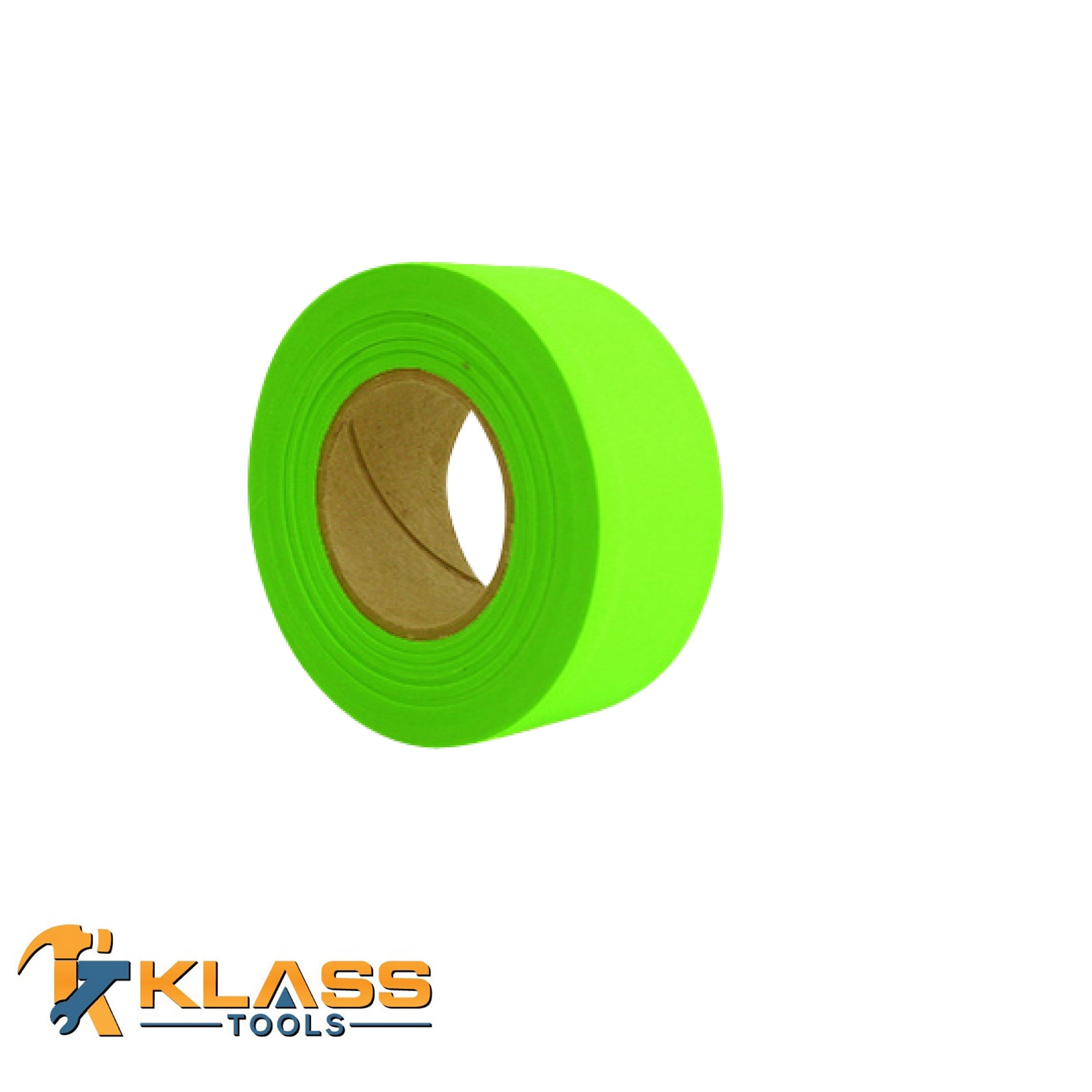 KlassTools High Visibility Flagging Tape Green (13/16" wide x 300