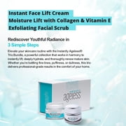 Instantly Ageless Facelift in A Box Trio Bundle - Instant Eye Bag Remover Puffiness -1 Box of 25 Vials with Moisture Lift and Sands of Time - Instant Wrinkle Remover for Face Instant Lift