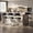 Black-4 Pcs, variant on Memoryfield Counter Height Bar Stools Set of 4, 26" Faux Leather Bar Stools, Black Metal Frame, Modern Counter Stools for Kitchen Island, Dining Area & Home Bar, Brown