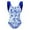 Blue, variant on REDARER Girls' Ruffled Bikini Swimsuit Adorable & Comfortable Bathing Suit for Kids,Girls Swimsuit,4-5 Years