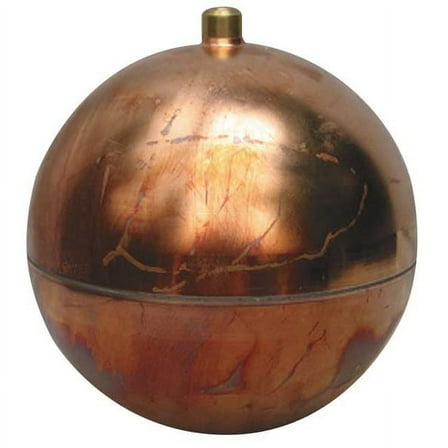 Naugatuck Float Ball,Round,Copper,10 In GRC1020RE