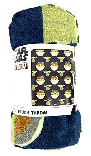 star wars™ the mandalorian™ the child™ plush blanket 40in x 50in-blue 