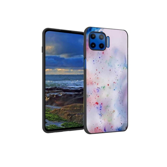 Watercolor Phone Case, Degined for Moto One 5G Case Men Women, Flexible Silicone Shockproof Case for Moto One 5G